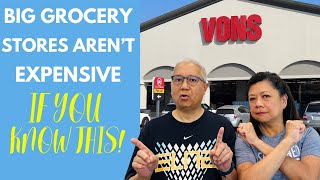 GROCERY TIPS THAT SAVE US MONEY AT BIG GROCERY STORES LIKE VONS I #buhayamerika  #frugalliving
