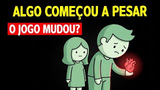 Mesmo em silêncio, algo começa a pesar na mente dessa pessoa