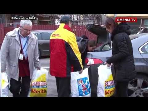 Donatie facuta de Familia Cristea si colegii de servici, pensionarilor membri CARP OMENIA