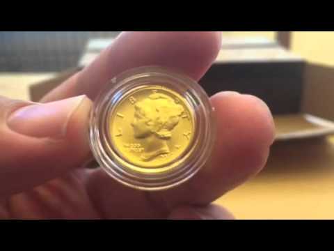 Mailday Coin Box Break - 2016-W Gold Mercury Dime Review