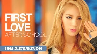 After School (애프터스쿨) - First Love( 첫사랑) | Line Distribution