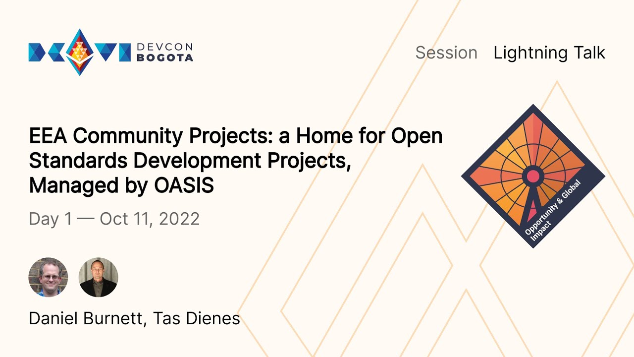 EEA Community Projects: a Home for Open Standards Development Projects, Managed by OASIS preview