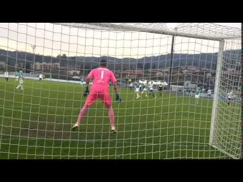 FeralpiSalò-Parma, 5' st Tiro di Scozzarella, respinta di Caglioni