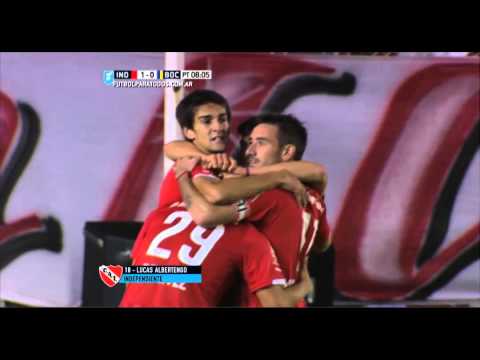 Gol de Albertengo. Independiente 1 - Boca 0. Fecha 12. Primera División 2015. FPT.