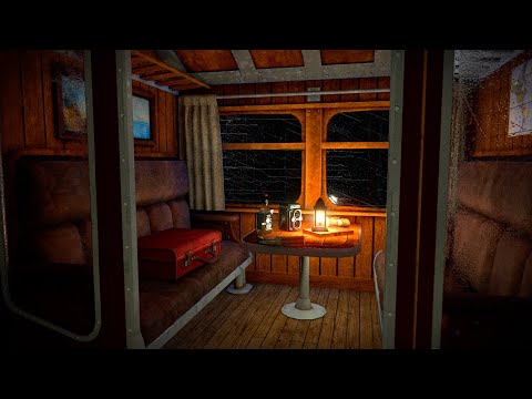 Monster Apocalypse | Escape Train Ambience | Rain Sounds | ASMR