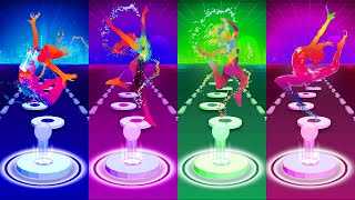 Tiles Hop EDM Rush |  dancing neon girls | Сompetition neon girls