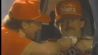Tim Richmond Folgers Commercial 1986, with TG Sheppard and Harry Hyde