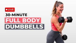 Live 30-Minute Full Body Shred | Arms, Legs, Abs, Cardio