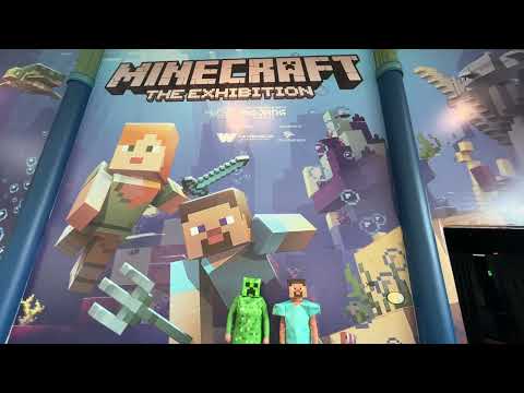 Minecraft: The Exhibition | Steve and Creeper explore the exhibit