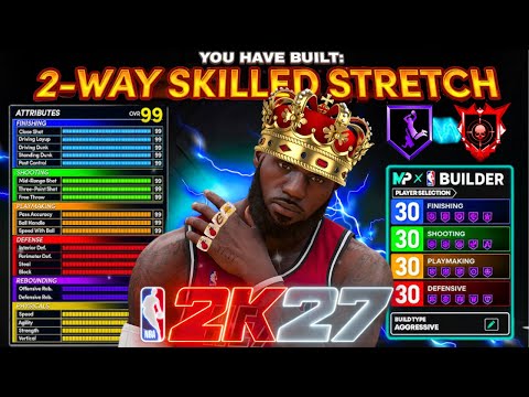 THIS 6'9 2 WAY SKILLED STRETCH BIG BUILD BROKE NBA 2K27! BEST BUILD IN NBA 2K27!