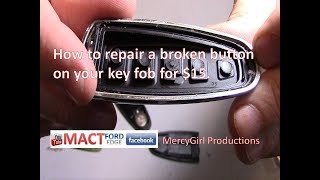 How to repair broken button on your key fob for 15 bucks