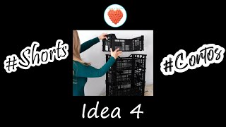 Formas de Reutilizar Cajas de Plástico de frutas DIY Idea 4 #Shorts