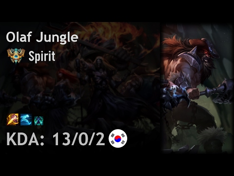 Olaf Jungle vs Evelynn - Spirit - KR Challenger Patch 7.2