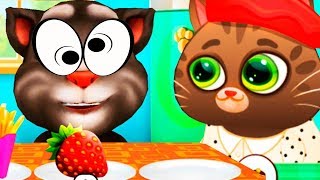Cat Bubbu and My Talking Tom - funny video for kids