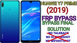 huawei y7 prime (2019) frp bypass 2020 new security HUAWEI Y7 PRIME (2019) GOOGLE ACCOUNT BYPASS