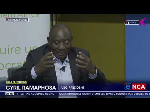 2024 Elections Ramaphosa adamant that ANC will remain in power