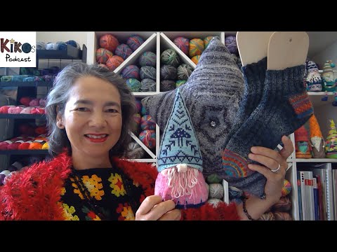 Kiko's Knitting Podcast #143 - Star Cushion, Gnome & Socks