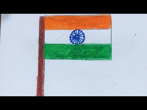 How to draw Indian National flag