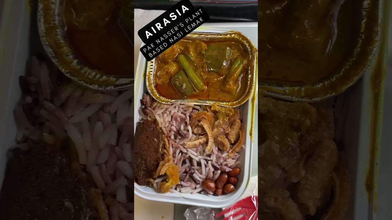 Airasia PAK NASSER'S PLANT BASED NASI LEMAK #shorts #food #fyp