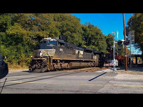 NS SD70ACE #1176 leads 243 w/ friendly crew!!