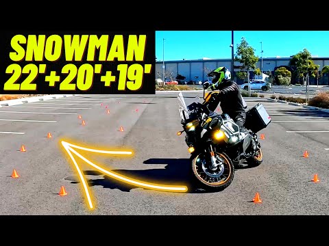 SNOWMAN - Easy? Slow Speed Motorcycle Drill