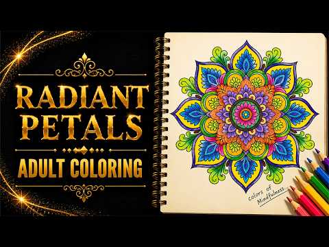 Mindful Coloring For Adults Using Vibrant Gothic Designs
