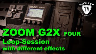 Video thumbnail for Zoom G2X Four Loop-Session with different effects by Musiker TV