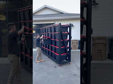 What do you think? Would this be enough storage for your garage?! #diy #storagerack