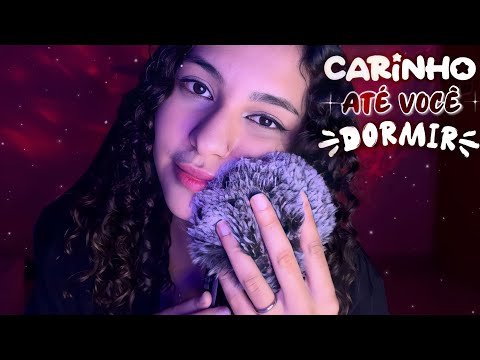ASMR | TE DANDO CARINHO ATÉ VOCÊ DORMIR! – toques na tela, sons de boca e mic fluffly ☁️💤