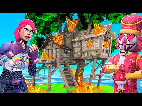 HO DISTRUTTO LA CASA SULL'ALBERO DELLA MIA RAGAZZA! - FORTNITE