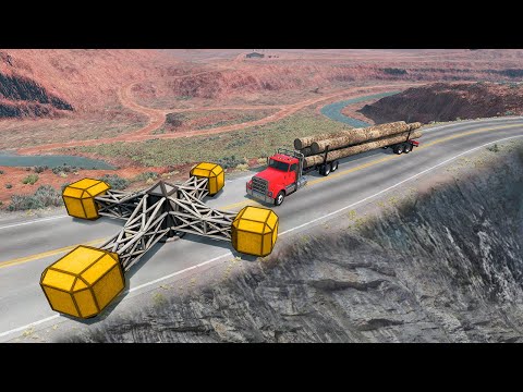 Car vs large spinner | BeamNG drive