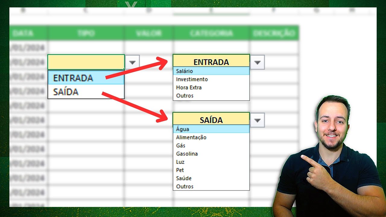 Lista Muda Conforme Lista Anterior | Como Fazer Lista Suspensa Dependente no Excel | Função Indireto