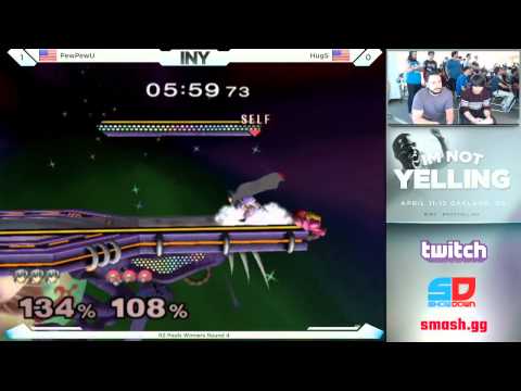 INY Day 2 - Bracket Pools - Winner R4: PewPewU (Marth) vs HugS (Samus)