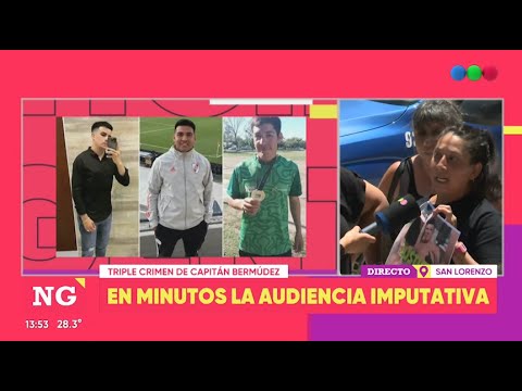 Audiencia imputativa por triple crimen en Capitán Bermúdez:  - Telefe Rosario