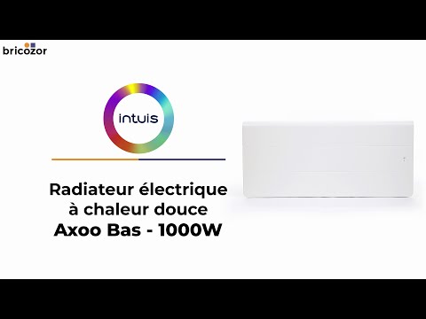 Radiateur électrique à chaleur douce - bas - connecté - Axoo Noirot