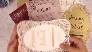Flat Laser Cut Invitation