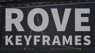 Roving Keyframes (or roved, or roves) - Adobe After Effects tutorial