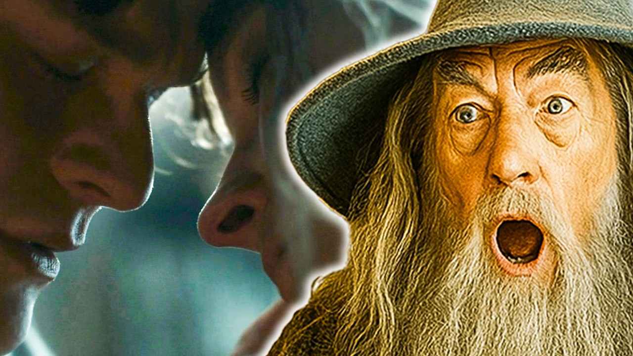 Gandalf reacts to Elrond French kissing his wife's mother