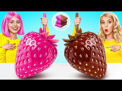 Desafio Chocolate vs. Comida de Verdade | Batalha de Chocolate Comestível por RATATA POWER