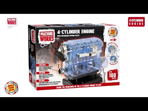 Machine Works - 4-Cylinder Engine Kit. Build & Engine Demo