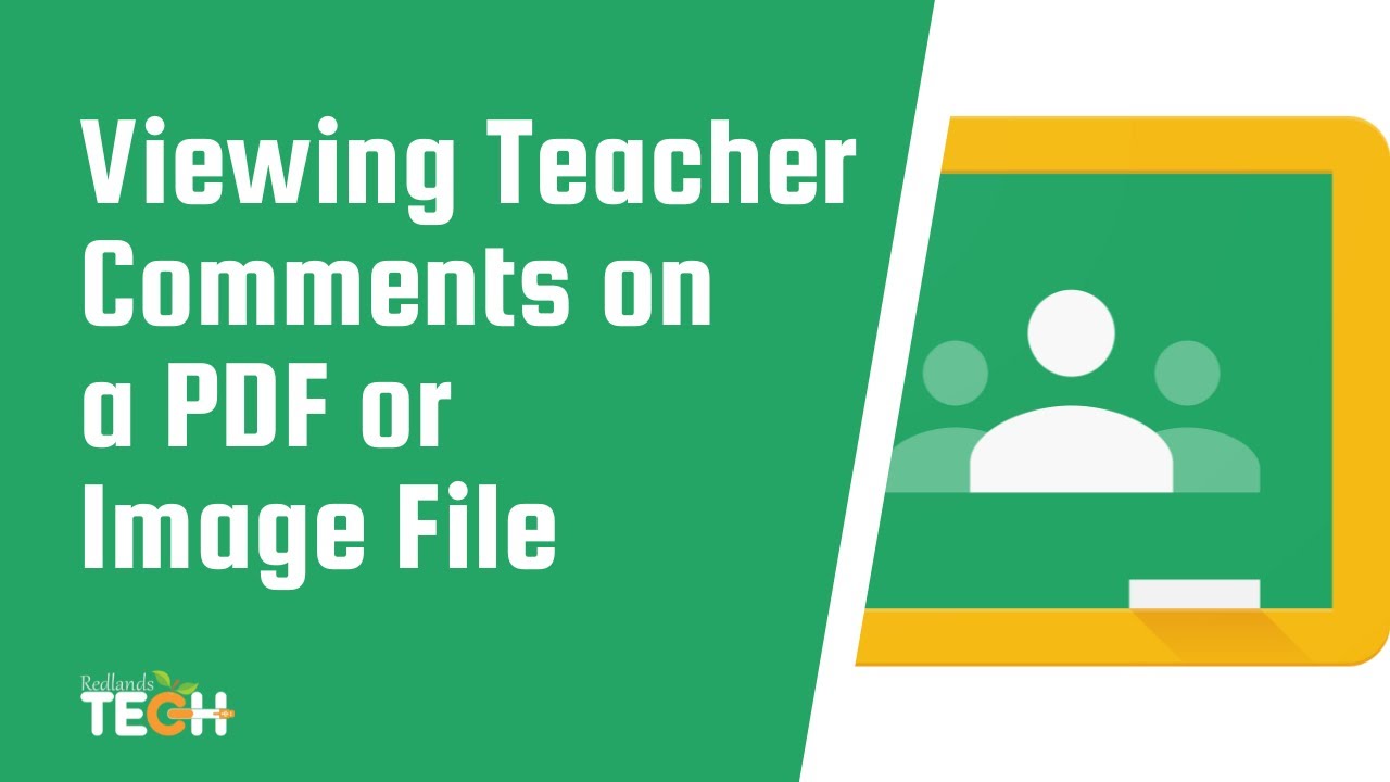 Students: Viewing Teacher Comments on a PDF or Image File