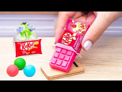 Amazing KitKat Cake | Delicious Pink Chocolate Cake Decorating Ideas, Rainbow Chocolate KitKat Cake