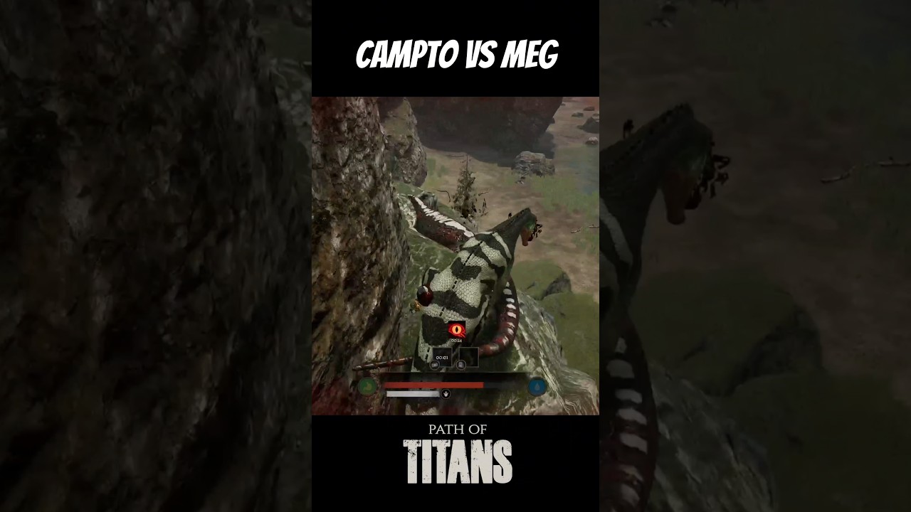 Campto KILLS a Meg 😭 #gaming #pathoftitans