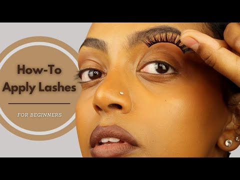 How To: Apply False Lashes | For Beginners ✨