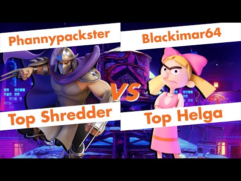 【Nick All Star Brawl】Phannypackster(Shredder) vs Blackimar64 (Helga) High Level Gameplay【NASB】