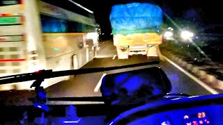 VRL Volvo bus chasing corona bus with amazing horn