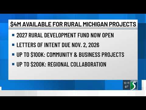 Michigan rural communities eligible for $4 million in state ...