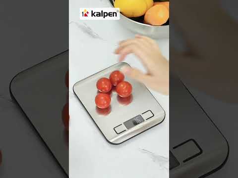 Cân điện tử nhà bếp Inox Kalpen T5 10kg video