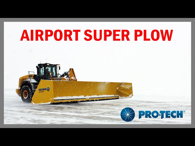 Snow Plow for Airports, Hospitals, Distribution Centers - Pro-Tech Super Duty Sno Pusher