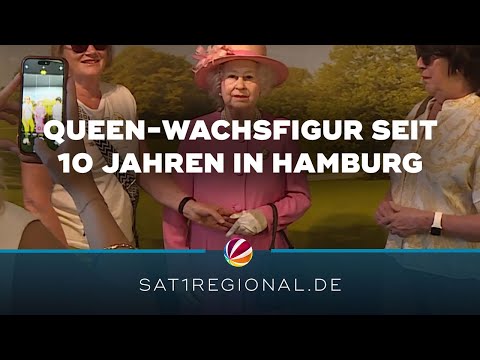 Queen Elizabeth II. seit 10 Jahren als Wachsfigur im Panoptikum in Hamburg